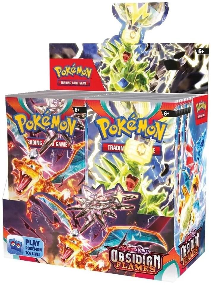 Caja 36 Sobres Llamas Obsidiana - Obsidian Flames Booster Box